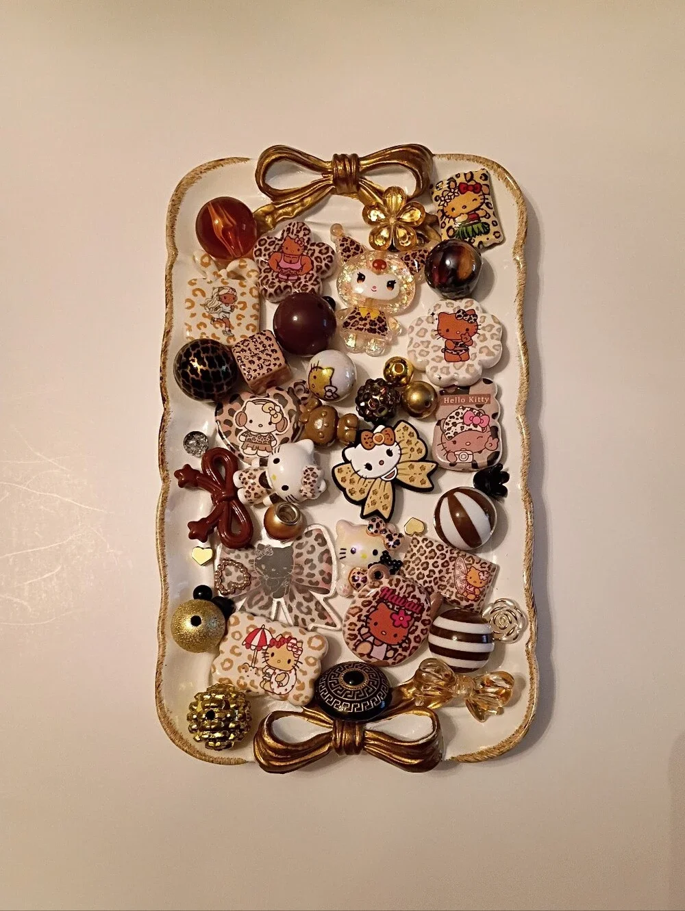 Leopard Hello Kitty Beads/Charms
